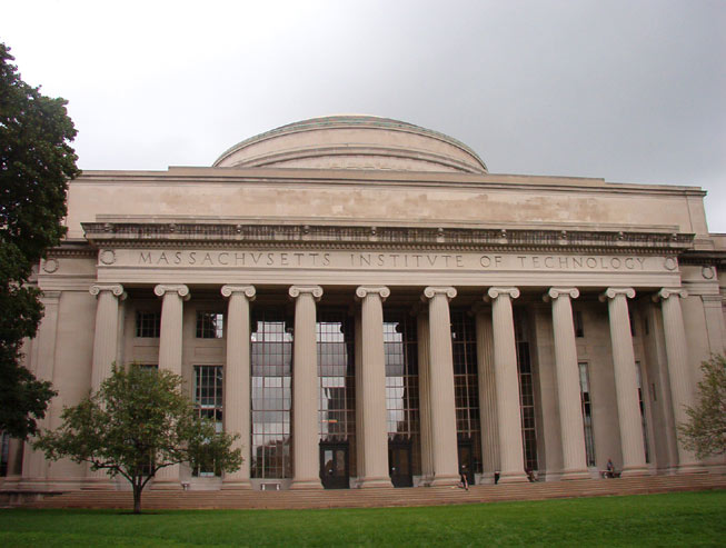 Barker Library, view from the Killian Court.